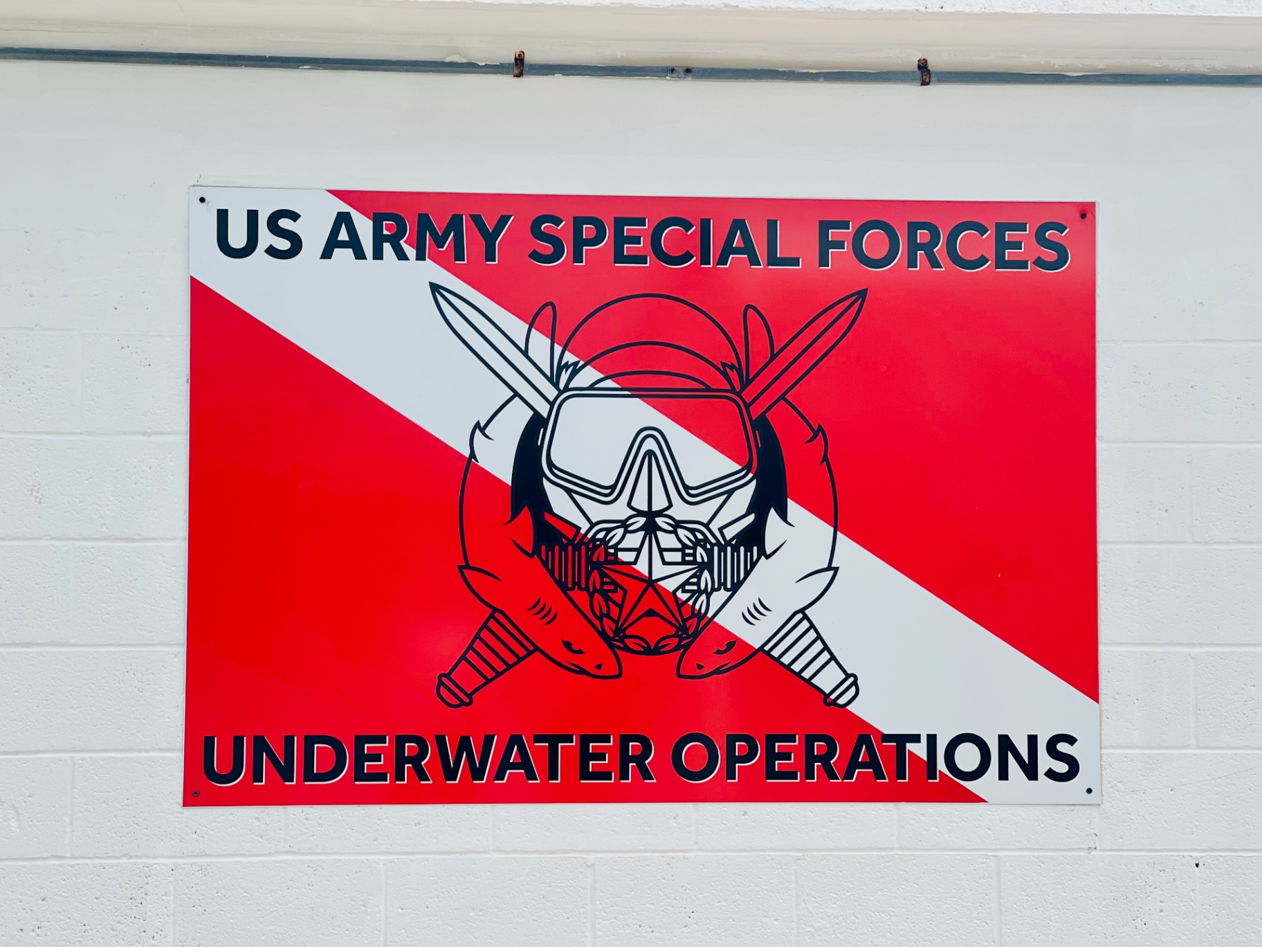 U.S. Army Special Forces Underwater Operations sign, featured in a guide to Army family support for military families.